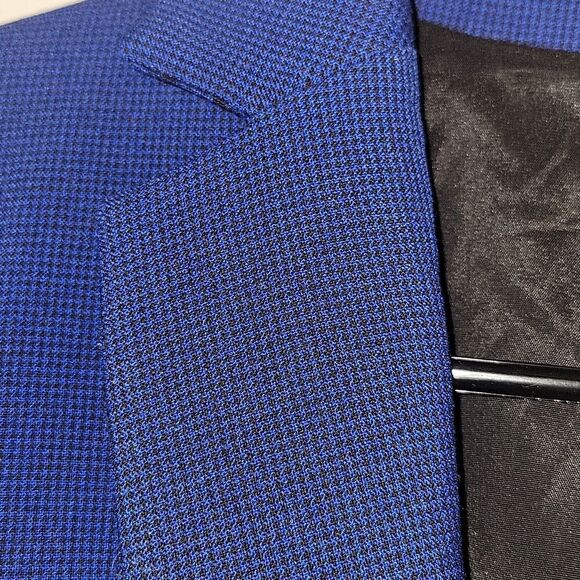 AKRIS PUNTO BLUE Double Button Blazer Jacket Size 14 - Picture 5 of 9